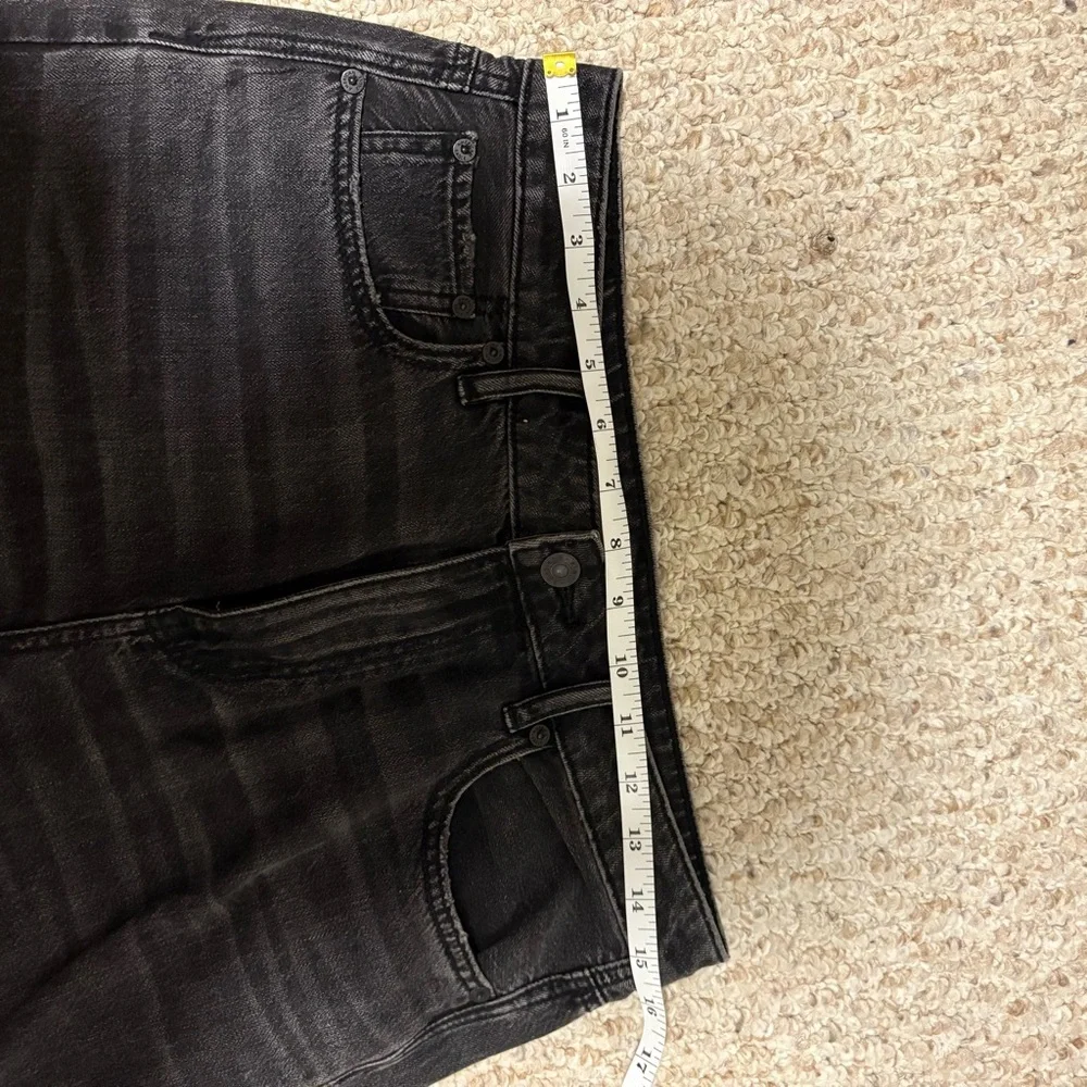 American Eagle Wide Leg Crop Black Jeans - Picture 5 of 6